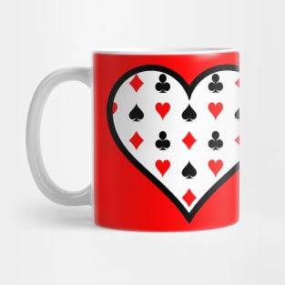 Playing Card Suit Heart Mug